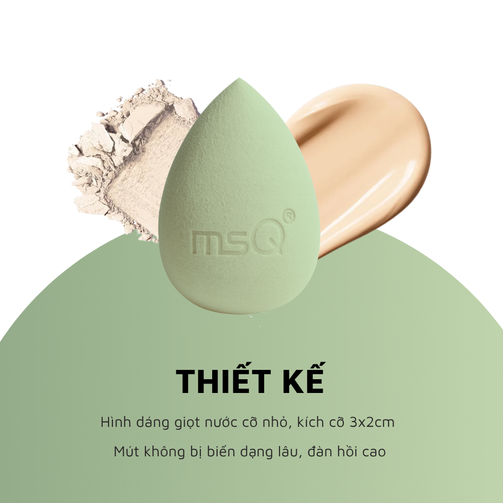 Mút Mini Trang Điểm MSQ Miracle Complexion Size S MSQM6